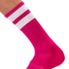 Barcode Berlin Chaussettes Gym Socks Rose-Blanc